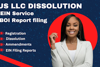 register US llc, dissolve llc, amend llc, apply for ein, close ein