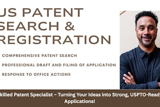 do professional patent registration, drafting, drawings and filing