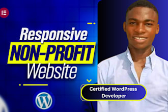 build a non profit website with volunteer and donation facility