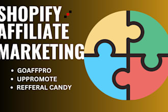 design shopify affiliate marketing store or website