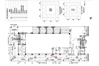 design architectural construction site plan mep floor blueprint stamp