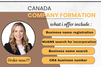 incorporate your company in canada, business registration, cra business number