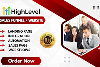 build ghl, go high level funnel website, gohighlevel landing page expert