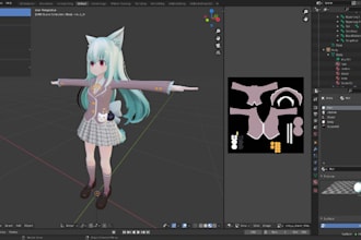 vrchat avatar furry avatar anime nsfw vr character vrc avatar vroid 3d model vrm
