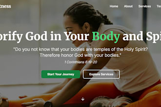 build a faith based wellness website that converts
