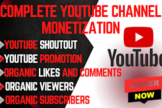 shoutout your video with complete youtube channel monetization with google ads