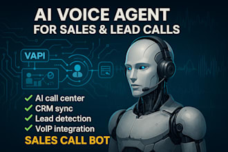 create an ai calling agent using vapi ai for voip sales and  lead calls