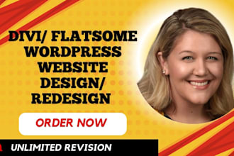 design a modern wordpress using divi theme divi website flatsome theme website