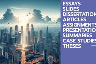 do research, real estate markets, excel, feasibility case study, law corporate