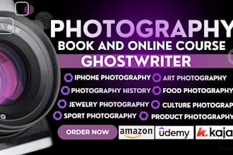 write photography online course ebook book guide on art tourism travel sport