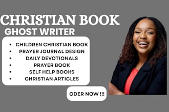 ghostwrite christian ebook daily devotional prayer journal christian writer