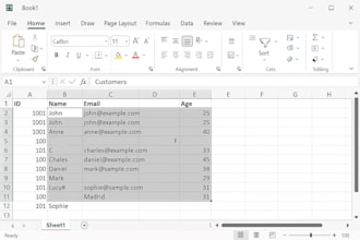 clean, format, merge, split, excel data