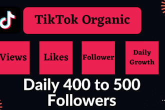 organically grow and promote your tiktok account follwers with real engagement