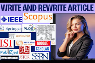 write publish articles on scopus, sci, scie abcd, ahci, wos indexed journals 4u