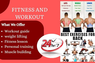 do personal trainer, muscle building, workout plan, weight lifting in  24 hours
