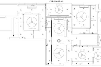 create ceiling , electrical and reflected plan