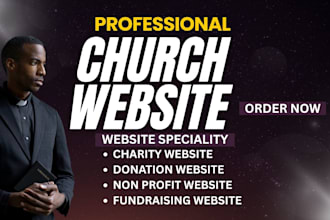 church website church charity website ministry website church flyer donation