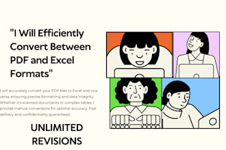 efficiently convert between PDF and excel formats