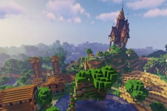play minecraft with you and make builds for you in be,pe