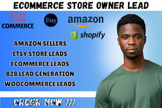generate verified shopify lists woocommerce or etsy store owner leads emails