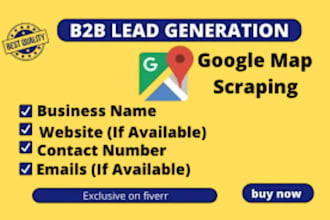 scrape google map data for leads, b2b lead generation