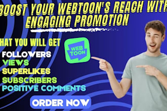 promote your webtoon, webcomic, tapas, manga, comic, voyceme organically