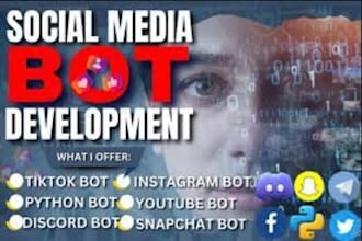 tiktok bot, instagram api bot, youtube bot, tiktok shop bot, tiktok api mass dm