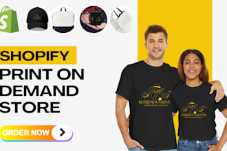 do shopify print on demand store, shopify pod dropshipping store