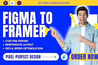 build framer website, framer landing page, figma to framer website