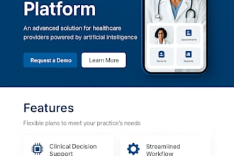 develop app website based on progressive web app pwa, ai saas medical platform