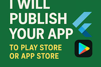 publish your flutter app to play store or app store