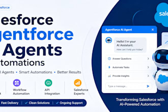 build salesforce agentforce ai agents and automations