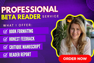 professionally alpha or beta read your historical sci fi or fantasy manuscript
