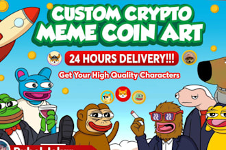2d music video animation crypto meme video meme coin illustration 2d animation
