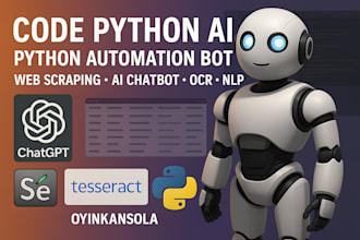 build python ai models for automation, prediction, and data analysis
