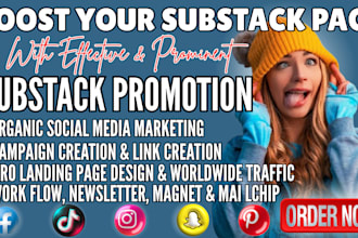 do organic substack promotion, substack page link promotion to active audience
