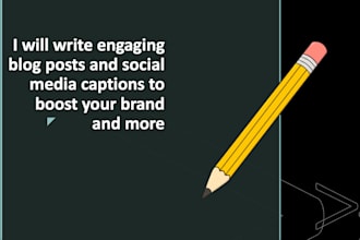 write engaging blog posts and social media captions to boost your brand and more