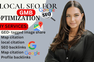 optimize gmb gbp for local seo, map ranking, citation, boost visibility