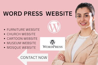 word press website furniture cartoon church mosque museum website