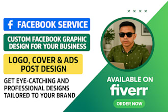 design custom facebook logo cover ad post for your business