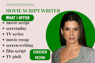 write industry standard screenplay for your feature film and TV series