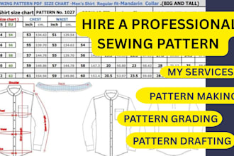 make digital sewing pattern size grading PDF pattern maker to multiple sizes