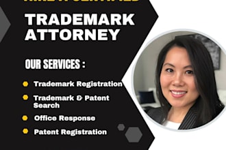 be your licensed US, ca, patent, office action trademark attorney, amazon brand