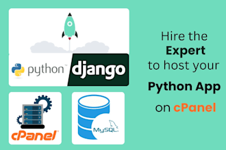 deploy python django application on cpanel server