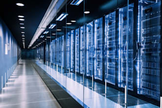 do cgi ai data center, server room, storage room, warehouse