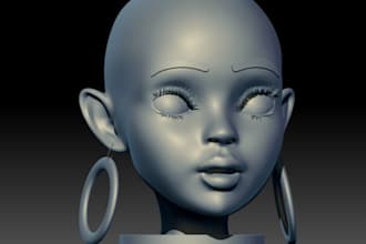 sculpt 3d print ready character toy fantasy model animal character