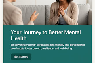 create medical website, mental health wellness counseling and therapy website