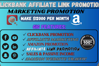do affiliatemarketing, clickbankpromotion for amazon website