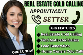 do real estate lead genaration and set appointments for US real estate investors