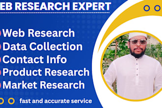 do professional web research and data collection for your business